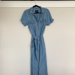 Long denim style dress